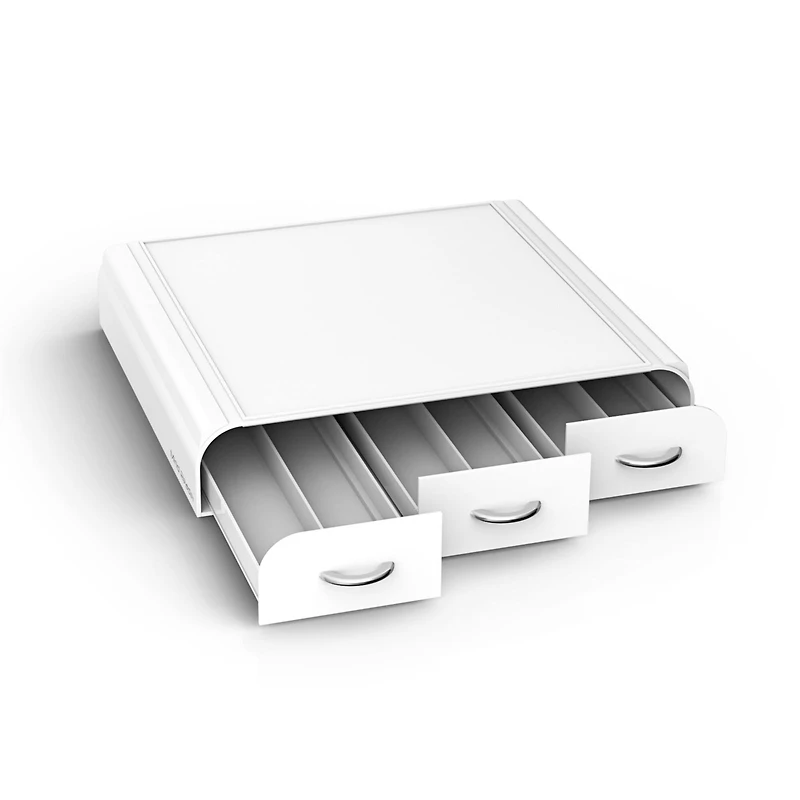 Mind Reader White 36 Capacity 'Anchor' Triple Drawer Single Serve Coffee Pod Holder