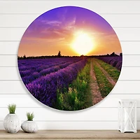 Designart - Lavender Field At Dawn II