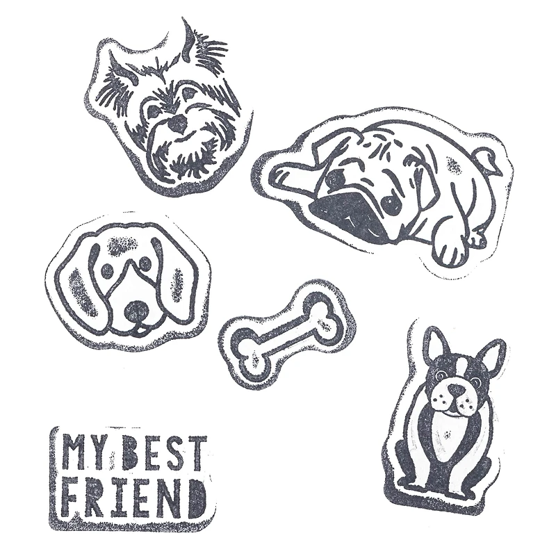 Dogs Wood Stamp Set by Recollections™
