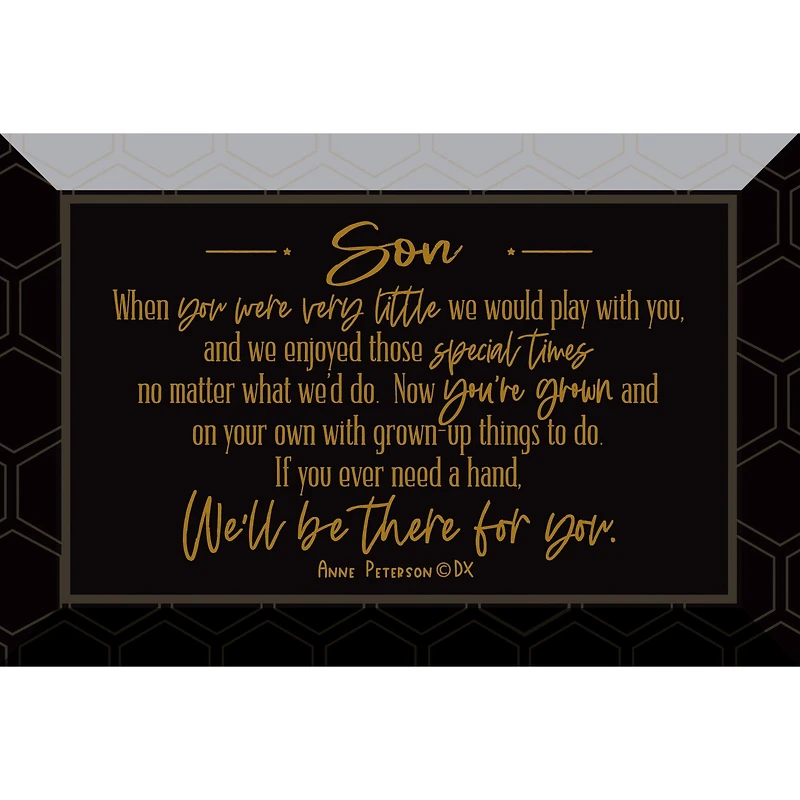 Son Glass Plaque with Easel