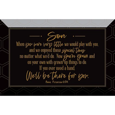 Son Glass Plaque with Easel