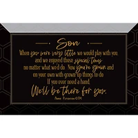 Son Glass Plaque with Easel