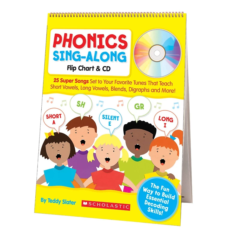 Scholastic® Teaching Resources Phonics Sing-Along Flip Chart & CD