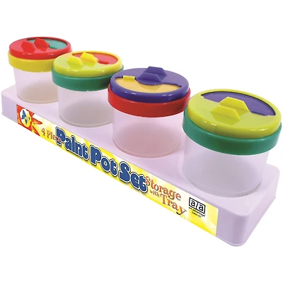 Art Advantage® Paint Pots Set with Storage Tray