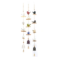 White Stoneware Coastal Windchime Set