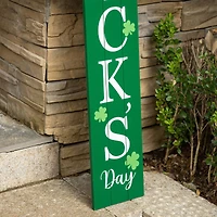 Glitzhome® 60'' Wooden ''Happy St. Patrick's Day'' Porch Sign