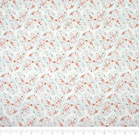 SINGER Pink Flower Heart Cotton Fabric