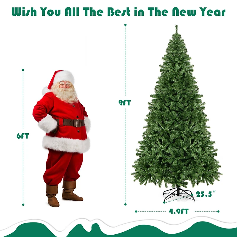 9ft. Unlit Green Pine Artificial Christmas Tree