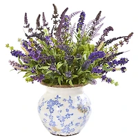 Lavender Artificial Arrangement in Floral Vase
