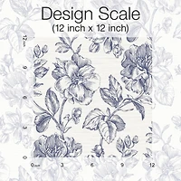 RoomMates Tamara Day Blue Flower Girl Peel & Stick Wallpaper