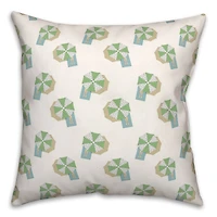 Umbrella Pattern Throw Pillow
