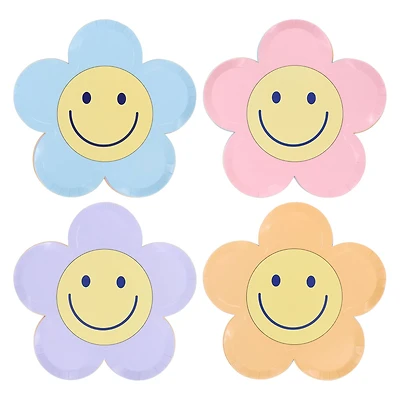 24 Packs: 8 ct. (192 total) 7" Smiling Flower Dinner Plates by Celebrate It™