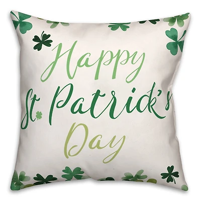 Happy St. Patrick's Day Throw Pillow