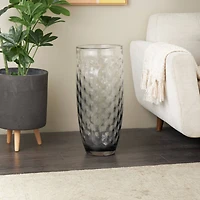 24" Black Ombre Handmade Glass Vase