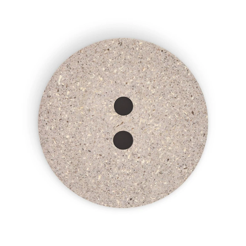 Dritz® 34mm Beige-Camel Recycled Macadamia Round Button, 3 ct.