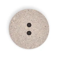 Dritz® 34mm Beige-Camel Recycled Macadamia Round Button, 3 ct.