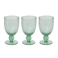 Hello Honey® 14oz. Transparent Stemmed Bubble Glass Set