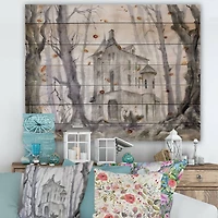 Designart - Haunted Castle In The Woods