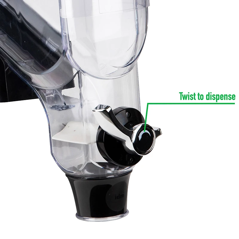 Mind Reader Black 56-Cup Easy-Pour Bulk Cereal Dispenser
