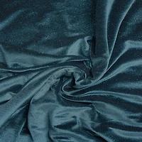 Feldman Emerald Sparkle Stretch Velvet Fabric