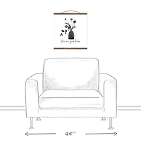 You are your Home 16" x 16" Teak Hanging Canvas