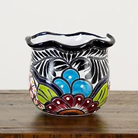7" Handmade Mexican Talavera Ceramic Planter