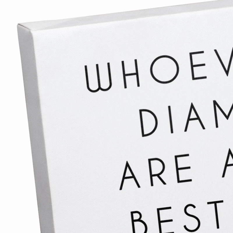 Dogs Are A Girl's Best Friend Canvas Wall Art