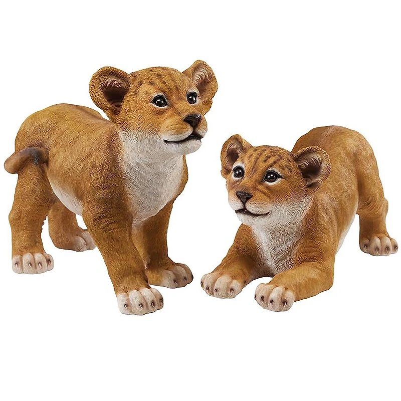Design Toscano Lion Cubs of the Sahara Animal Statue Set