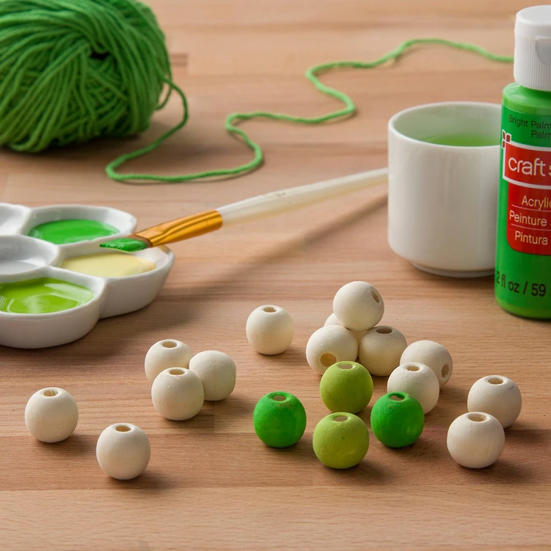 16mm Round Wood Beads, 34ct. by Make Market®