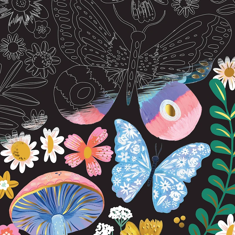 Brea Reese™ 9" x 12" Spring Sightings Scratch Art Paper Pad