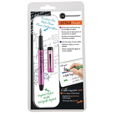 Manuscript CalliCreative StyluScript Pink Barrel Pen