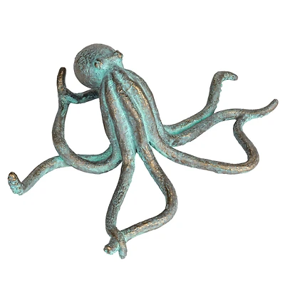 Hello Honey® 12.5" Teal Verdigris Octopus Tabletop Décor