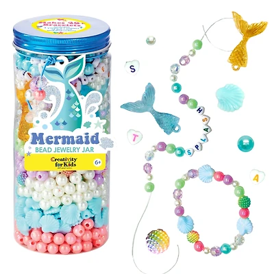 Creativity for Kids® Mermaid Bead Jewelry Jar