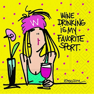 JAM Paper Favorite Sport Cocktail Napkins, 40ct.