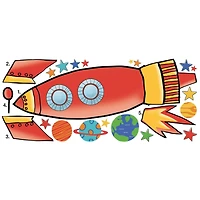RoomMates Rocket Peel & Stick Giant Wall Decals