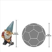 Design Toscano 13.5" Bulldoze the Garden Gnome Statue