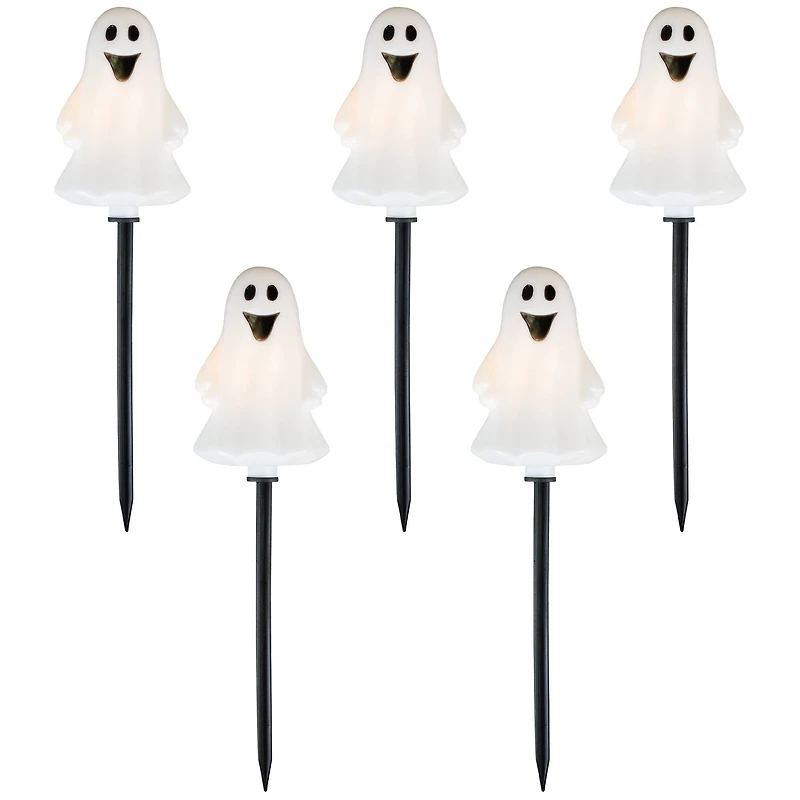 5ct. Ghost Shaped Halloween Pathway Markers