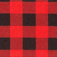 Red & Black Buffalo Plaid Cotton Fabric by Loops & Threads™
