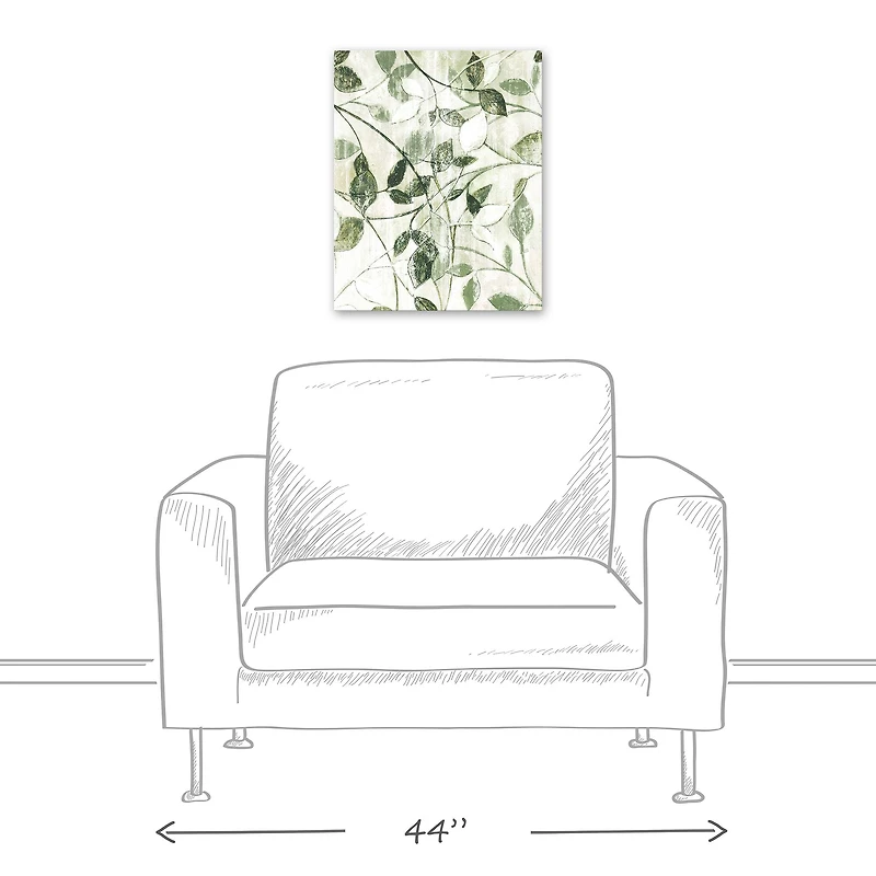 Design Direct Simple Leaves Canvas Wall Art