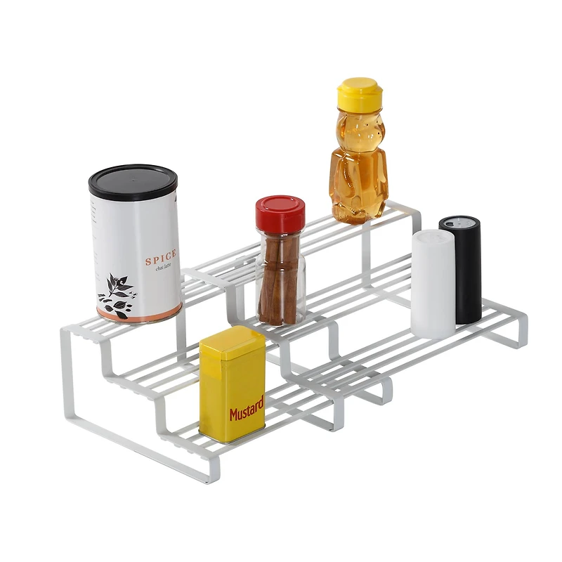 Honey Can Do White 3 Tier Expandable Spice Rack