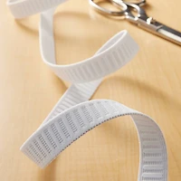 12 Pack: 3/4" White Non-Roll Elastic by Loops & Threads™