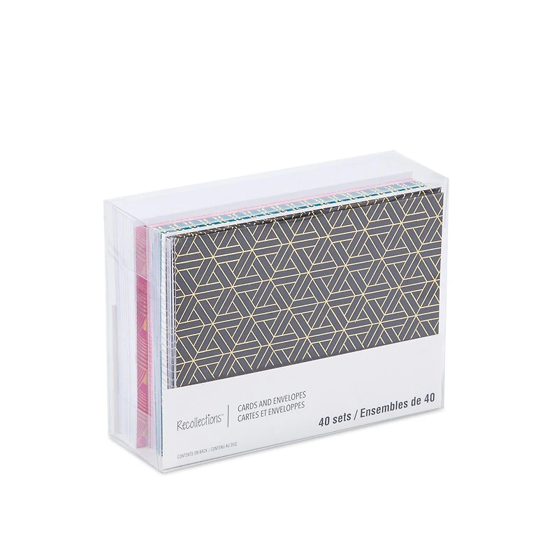 Art Deco Cards & Envelopes by Recollections™, 4.25" x 5.5"