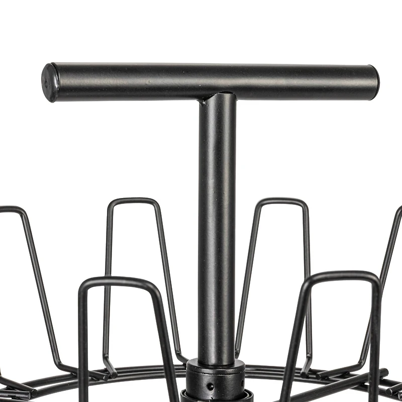 Household Essentials 4.5ft. Matte Black 3-Tier Boot Storage Tree