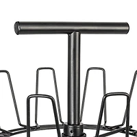 Household Essentials 4.5ft. Matte Black 3-Tier Boot Storage Tree