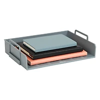 Mind Reader Stackable Paper Tray, Desktop Organizer, File Storage, Office, Plastic, 4 Pcs