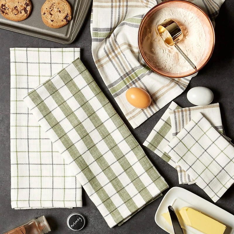 DII® Fresh Herbs Kitchen Textiles Dishtowels & Dishcloths Green House Set