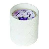 European Soaps Lavender Ceramic Jar Candle