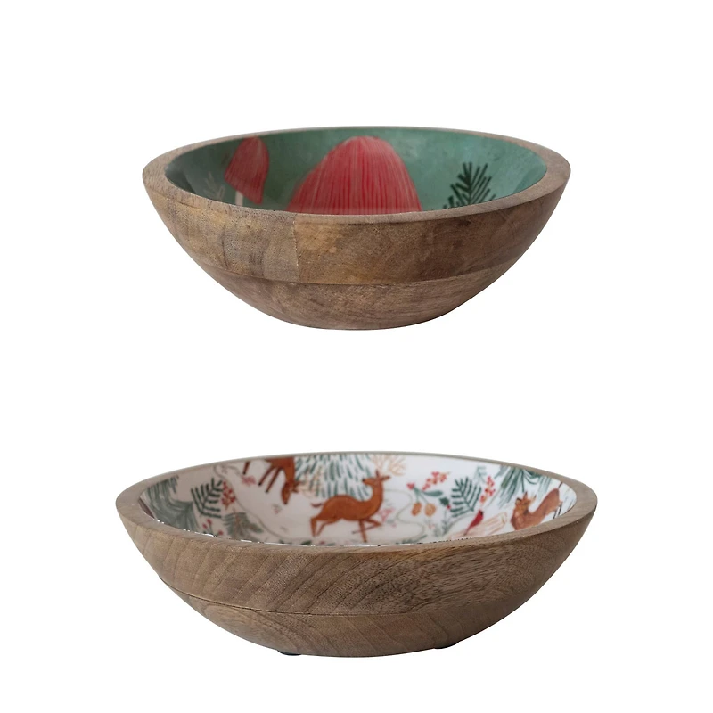 Hello Honey® Woodland Mango Wood Bowl Set