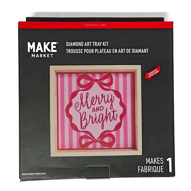 10" x 10" Merry & Bright Diamond Art Tray Kit by Make Market®