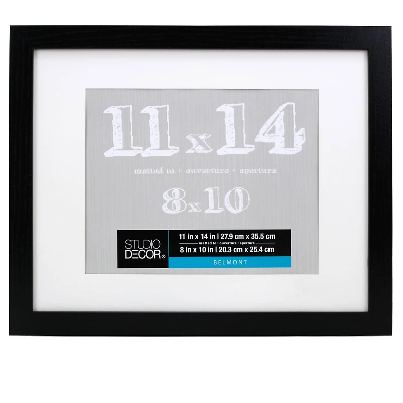 8 Pack: Black Belmont Frame with Mat by Studio Décor